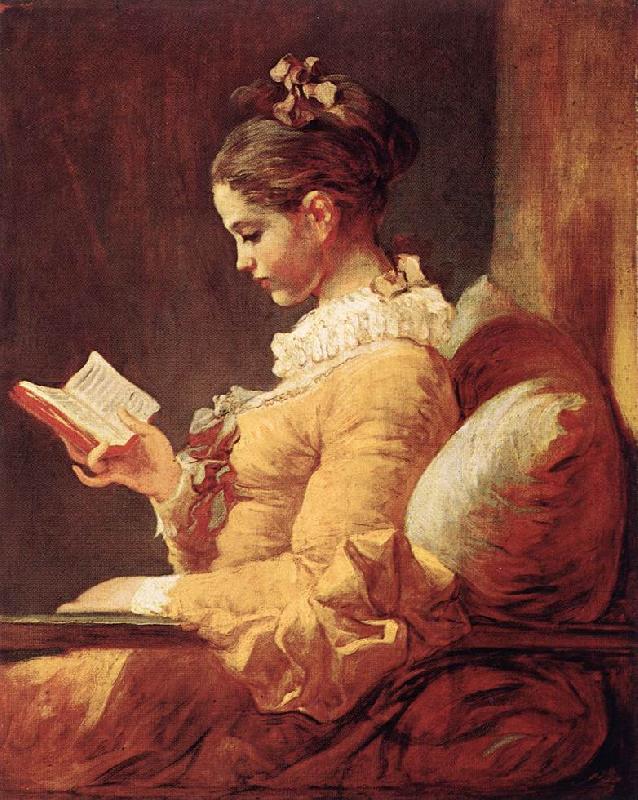 Jean Honore Fragonard A Young Girl Reading oil painting image